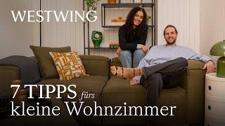 Kleines Wohnzimmer richtig einrichten | Moderne Wohnzimmer Ideen für platzsparendes Wohnen |Makeover