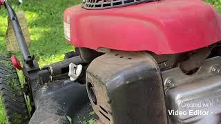 Honda Lawnmower  engine starts then stops by itself