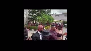 Cubana Chief priest leaving court after being granted 10 million Naira bail. Subscribe please