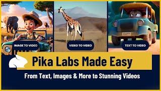 Transform Text & Images into Stunning Videos with Pika Labs!  | Easy Tutorial Inside