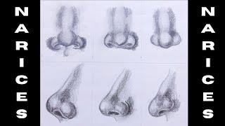 COMO DIBUJAR NARIZ CON FORMAS BÁSICAS PASO A PASO