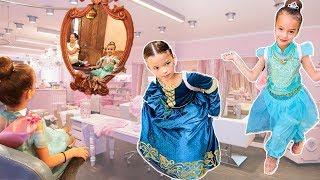 24 Hours as DISNEY PRINCESSES!! We woke up in a Princess Castle!