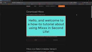 Basics of Mixxx for Second Life