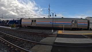 Amtrak train #5 California Zephyr in Martinez Ca 4/14/24 (first time set)