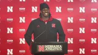 Nebraska Football Wide Receiver Jahmal Banks - Post Wisconsin 2024