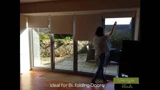 Cordless Blinds for Bi-Folding Doors