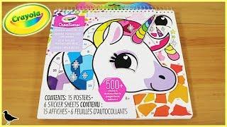 Crayola Creations Sticker By Number Art Set Review & Stickers | Birdew Coloury-Doo's