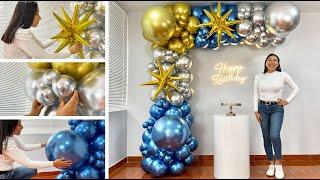 Como hacer un Arco de Globos -  Decoración para cumpleaños  - Balloon Garland