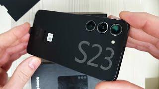 Samsung S23 Phantom Black Unboxing + Twix Camera focus test asmr