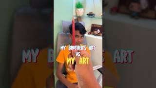 My Brother's Art Vs My Art️ #doodlenath #doodle #art #brother #shortvideo #shorts #short #subscribe