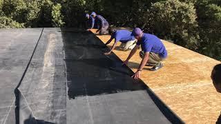 How to adhere EPDM Rubber Membrane to a Flat Timber Roof