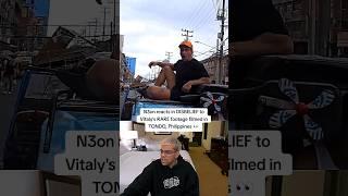 N3on in DISBELIEF watching Vitaly's footage filmed in #tondo #philippines #n3on #n3onclips #vitaly