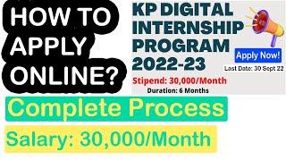 How to Apply Online for KP Digital Internship Program 2022-23 | Complete Process by InfoUstaad