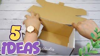 Got stuff you’re about to trash? These 5 small cardboard box crafts will change your mind!