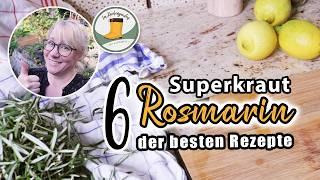 Was tun mit zu viel ROSMARIN? Meine 6 liebsten Rezepte #sirup #salz #likör #brot