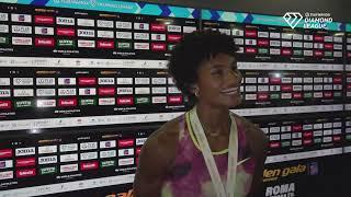 Anna Cockrell On Win In Women's 400m Hurdles At Rome Diamond League 2024