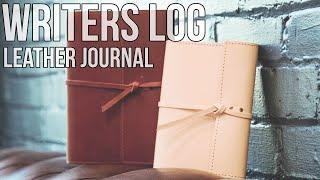 Writers Log Large Refillable Leather Journal Made By Hand - Rustico Notebook