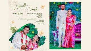 Sharath Weds Varsha Wedding Ceremony ( Live Event )  Abhinav Productions