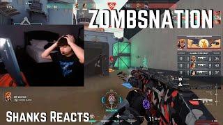 FaZe Shanks REACTS to THIS CLUTCH ROUND... ZOMBS | VALORANT Clips