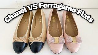 Battle of the Flats: Chanel VS Ferragamo  || Comfort Level, Pricing, Wear and Tear, Pros & Cons