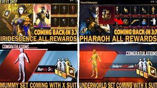 MUMMY SETS COMING IN X SUIT | PHARAOH BACKPACK COMING BACK IN 3.7 | BGMI x IPL | X SUIT LEAKS