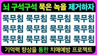 뇌 구석구석에 건강한 자극을 주어 묵은 때를 제거해 보자~ / 기억력향상 기억력테스트 초성퀴즈 치매예방퀴즈 틀린그림찾기 치매예방게임 인지프로그램 인지업