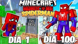 SOBREVIVÍ 100 DÍAS como SPIDERMAN en MINECRAFT HARDCORE!