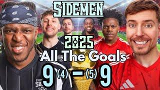 SIDEMEN vs YOUTUBE ALL STARS 2025 CHARITY MATCH! GOALS AND HIGHLIGHTS