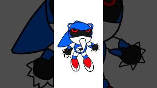 How To Draw METAL SONIC Hue Hue Hue  #Shorts