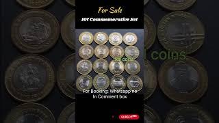 10₹ Commemorative coin set sale| Repost | Xf | #youtube #oldcoins #coins #sale