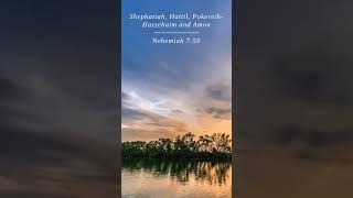 Bible | Nehemiah 7:59 | Shephatiah Hattil PokerethHazz...