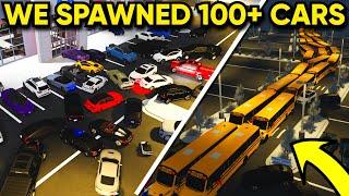 WE SPAWNED 100+ CARS IN GREENVILLE! *CRAZY GLITCH*