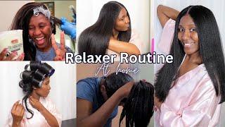 RELAXER WASH DAY ROUTINE AT HOME AT 16 WEEKS POST-RELAXER