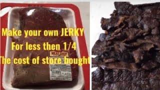 Make your own jerky, for 1/4 the cost of store bought. Good for snacks, hiking, SHTF!