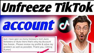 How To Unfreeze Tiktok Account | Tiktok Account Unfreeze Kaise Kare 2025