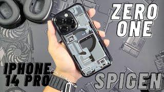 iPhone 14 Pro Space Black Spigen Ultra Hybrid Zero One Case Review (My Favorite Case Design!!)