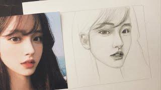 Vẽ chân dung | vẽ khuôn mặt người | dựng từ hình mẫu | How to draw face 