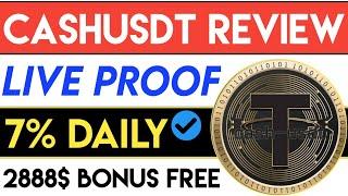 CASHUSDT REVIEW  | 100% Secured Project | Easily 40X+ Profit  | 2888$ Bonus | CryptoZone