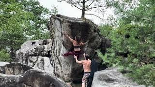 Le Flippeur (Fb 7a) - Roche aux Sabots - Fontainebleau