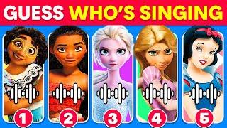 Guess Who's Singing ️| Disney Song Quiz Challenge | Snow White, Moana, Elsa, Rapunzel, Mirabel