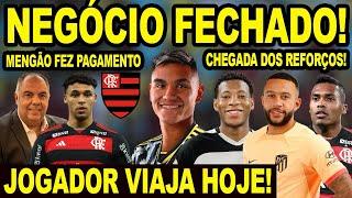 CHEGOU A RESPOSTA E O FLAMENGO FECHOU O NEGÓCIO! JOGADOR VIAJA HOJE! MENGÃO FEZ O PAGAMENTO! RECORD!