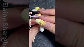 White Pearl Nail Tutorial️With line！Study with my tutorial#shorts #nails #nailsart #tutorial #美甲