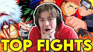 NON-Anime Fan Rates TOP 20 BEST FIGHTS (Naruto, MHA, Gintama, Jujutsu Kaisen and More)