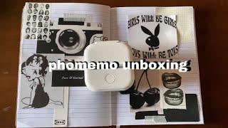 unboxing my phomemo T02 portable printer + journal with me️️