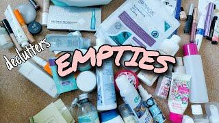 Empties #5 / Includes decluttered items, magnesium flakes, fragrance, makeup / Beauty Empties UK