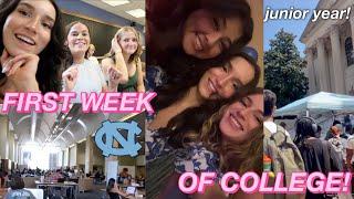 FIRST WEEK OF COLLEGE VLOG | Junior Year @ UNC!