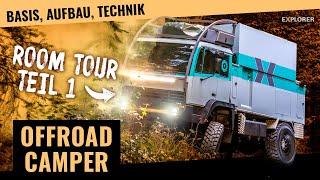 Expeditionsmobil selber bauen! Offroad Wohnmobil Room Tour [Teil 1/2]