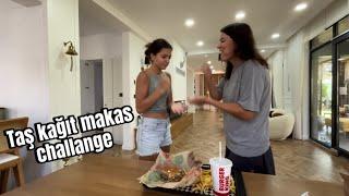 TAŞ KAĞIT MAKAS CHALLENGE/ Hamburgeri En Çok Kim Bitirecek Bakalım?