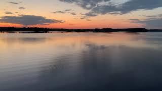 Гродненское водохранилище (Гродненское море). Панорамный вид правого рукава со "Щербовичской горы"