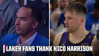 Lakers fans chant ‘Thank you Nico’ while Luka Doncic shoots free throws | NBA on ESPN